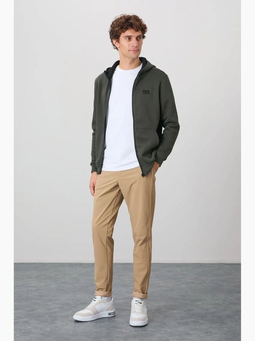 Felpa con cappuccio e zip da uomo tommy - Kiabi