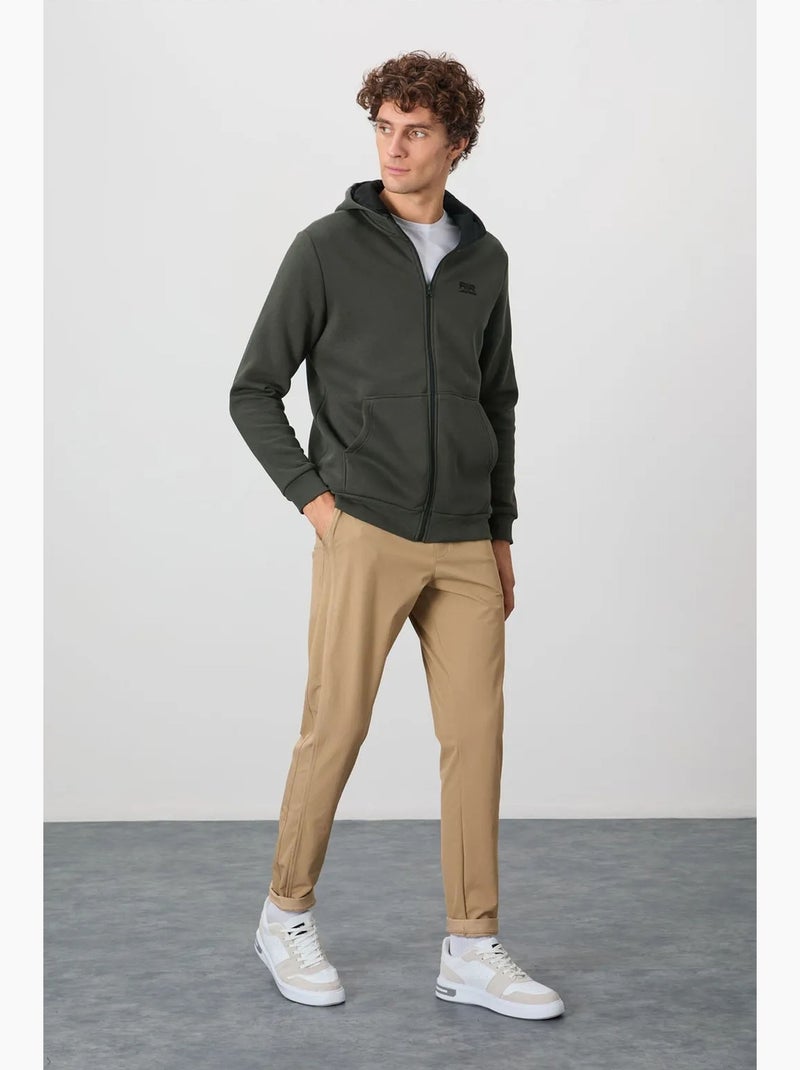 Felpa con cappuccio e zip da uomo tommy Cachi - Kiabi