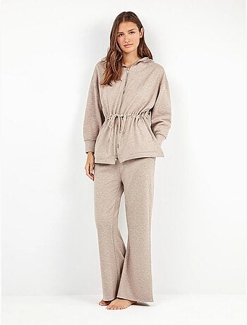 Felpa con cappuccio e zip frontale