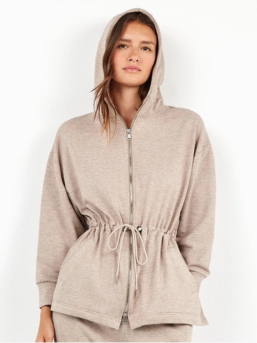 Felpa con cappuccio e zip frontale - Kiabi