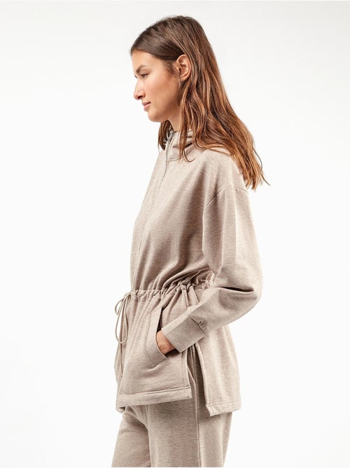 Felpa con cappuccio e zip frontale - Kiabi