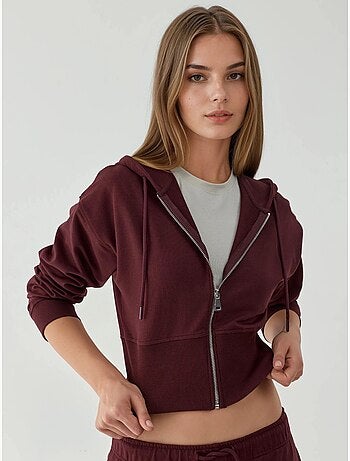 Felpa con cappuccio e zip hiccup