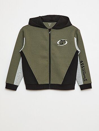 Felpa con cappuccio e zip