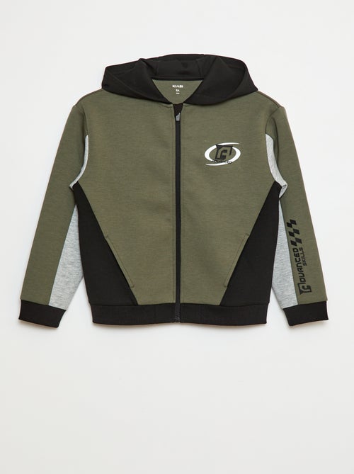 Felpa con cappuccio e zip - Kiabi