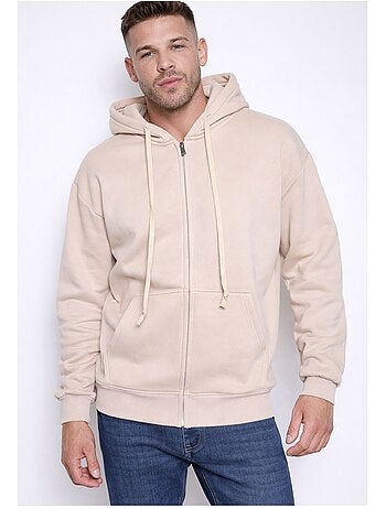 Felpa con cappuccio e zip Kebello