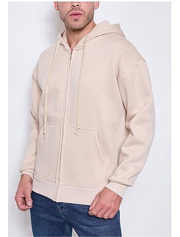 Felpa con cappuccio e zip Kebello