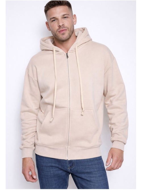 Felpa con cappuccio e zip Kebello - Kiabi