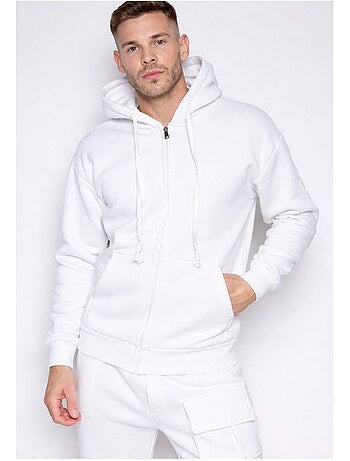 Felpa con cappuccio e zip Kebello