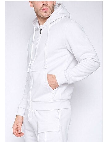 Felpa con cappuccio e zip Kebello