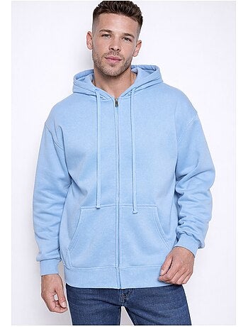 Felpa con cappuccio e zip Kebello