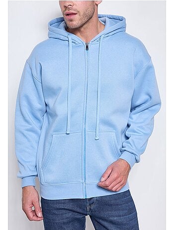 Felpa con cappuccio e zip Kebello
