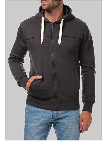 Felpa con cappuccio e zip Kebello