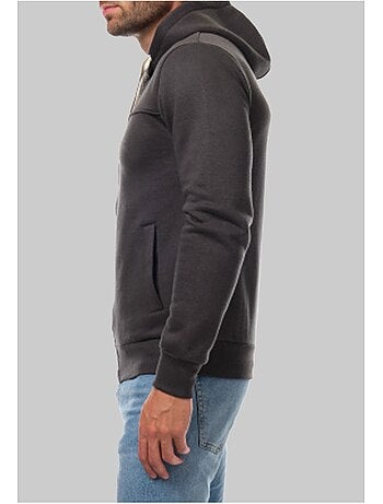 Felpa con cappuccio e zip Kebello