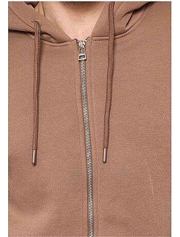 Felpa con cappuccio e zip Kebello