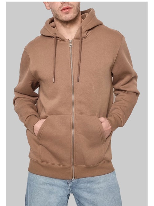 Felpa con cappuccio e zip Kebello - Kiabi