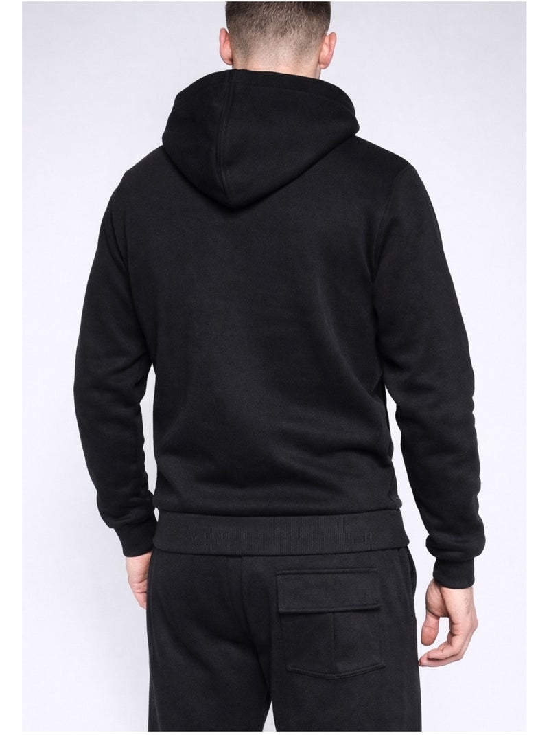 Felpa con cappuccio e zip Kebello Nero Nero - Kiabi