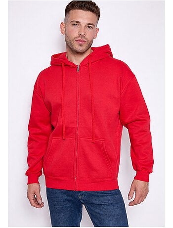Felpa con cappuccio e zip Kebello