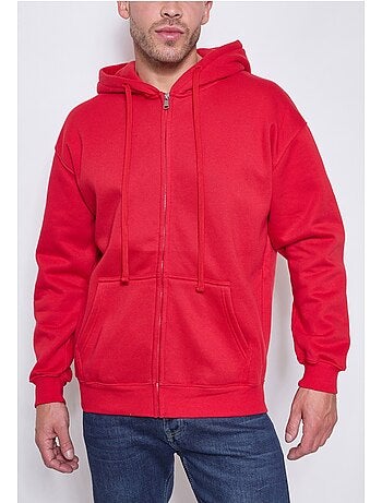 Felpa con cappuccio e zip Kebello