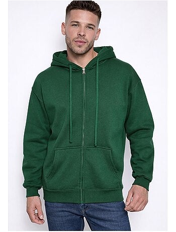 Felpa con cappuccio e zip Kebello