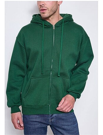 Felpa con cappuccio e zip Kebello
