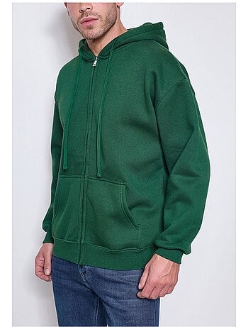 Felpa con cappuccio e zip Kebello