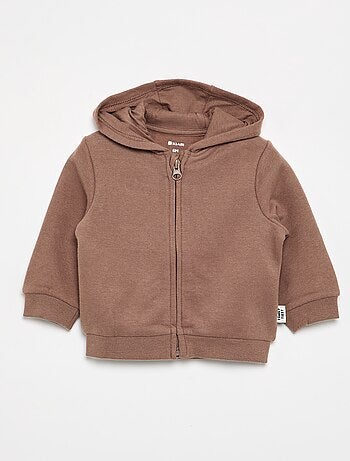 Felpa con cappuccio e zip