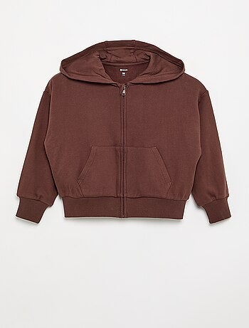 Felpa con cappuccio e zip