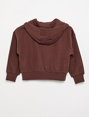 Felpa con cappuccio e zip