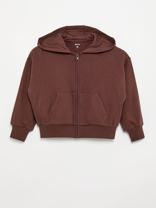 Felpa con cappuccio e zip - Kiabi