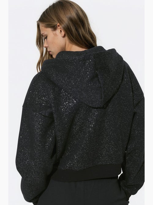 Felpa con cappuccio e zip scintillante hiccup - Kiabi Felpa con cappuccio e zip scintillante hiccup - Kiabi