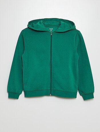 Felpa con cappuccio e zip