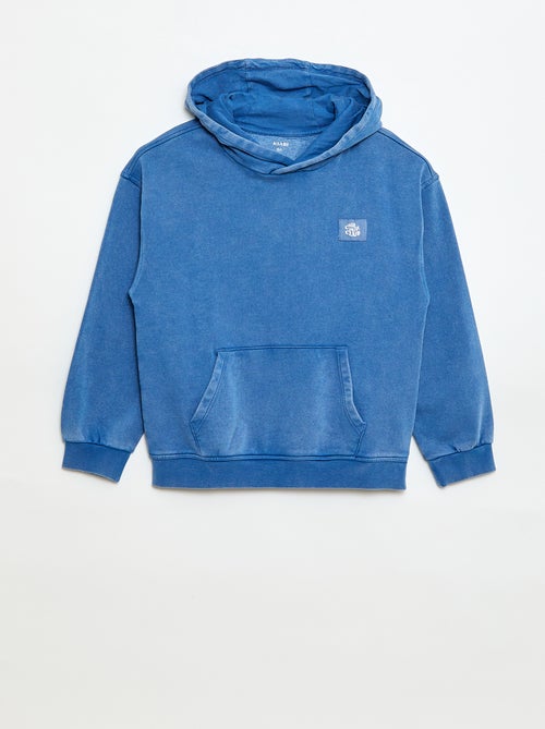 Felpa con cappuccio effetto délavé - Kiabi