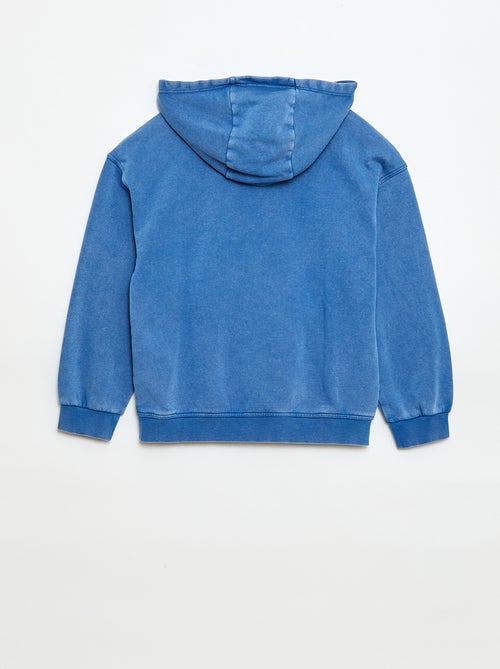 Felpa con cappuccio effetto délavé - Kiabi