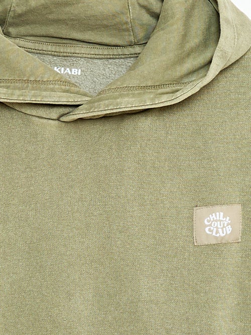 Felpa con cappuccio effetto délavé - Kiabi