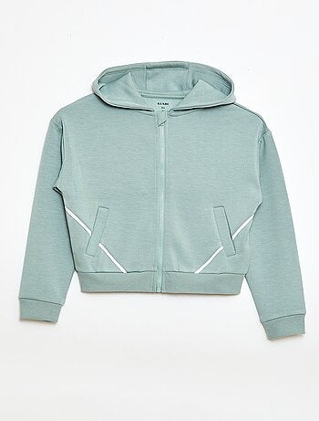 Felpa con cappuccio effetto morbido