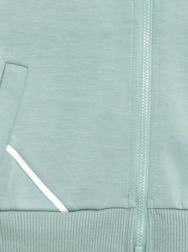 Felpa con cappuccio effetto morbido Blu - Kiabi