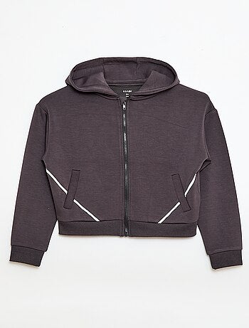 Felpa con cappuccio effetto morbido