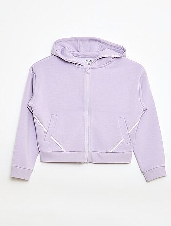 Felpa con cappuccio effetto morbido