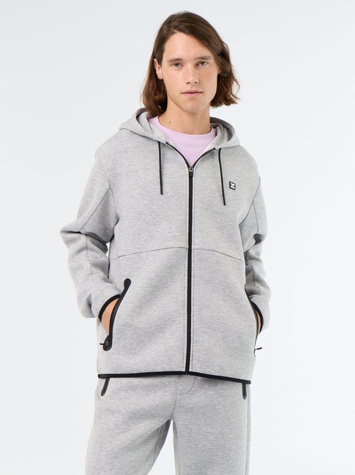 Felpa con cappuccio effetto neoprene - Kiabi Felpa con cappuccio effetto neoprene - Kiabi