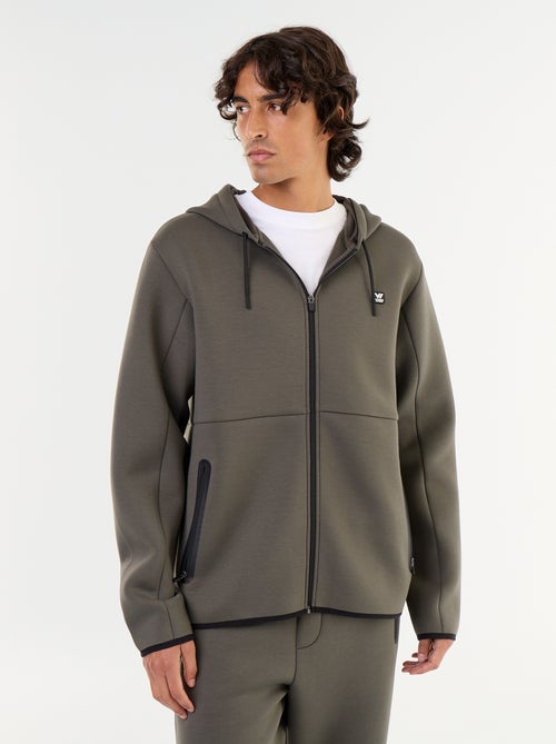Felpa con cappuccio effetto neoprene - Kiabi