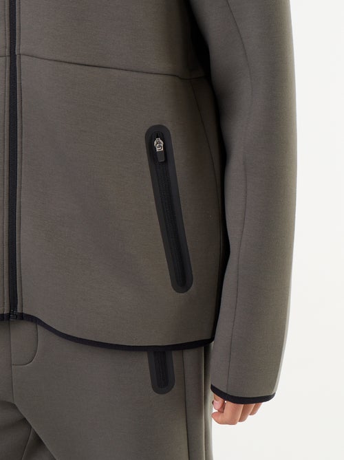 Felpa con cappuccio effetto neoprene - Kiabi