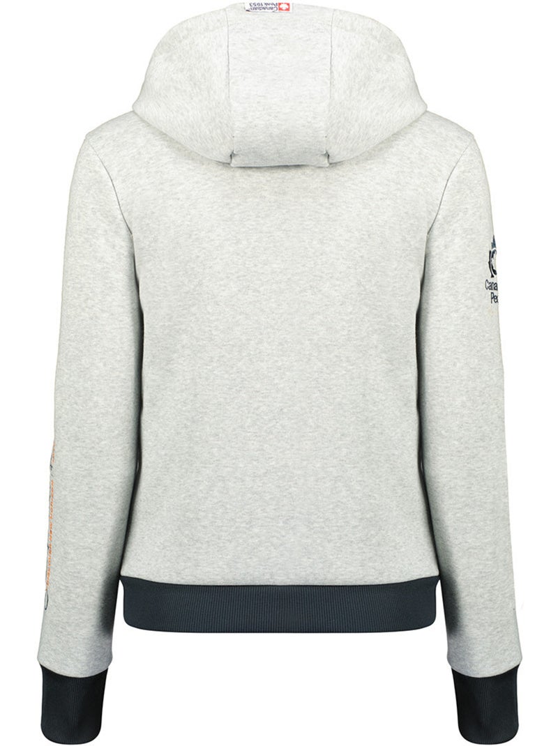 Felpa con cappuccio face – canadian peak Grigio chiaro - Kiabi