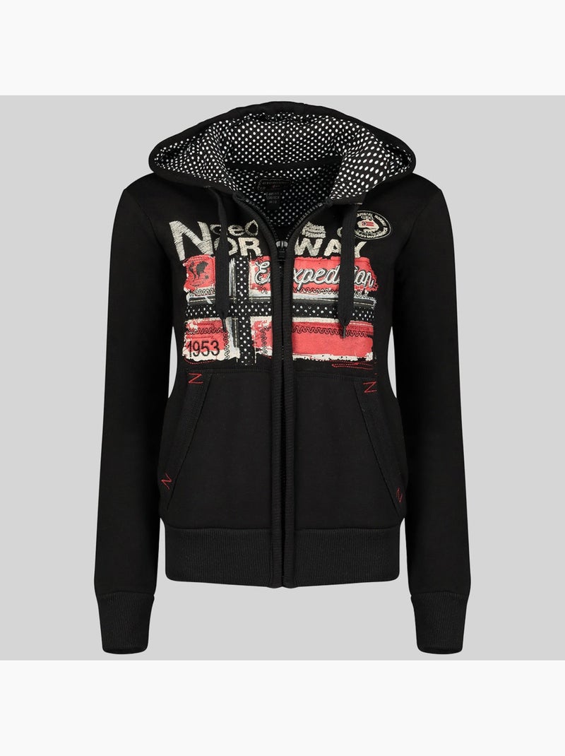 Felpa con cappuccio farlotte – geographical norway Nero - Kiabi
