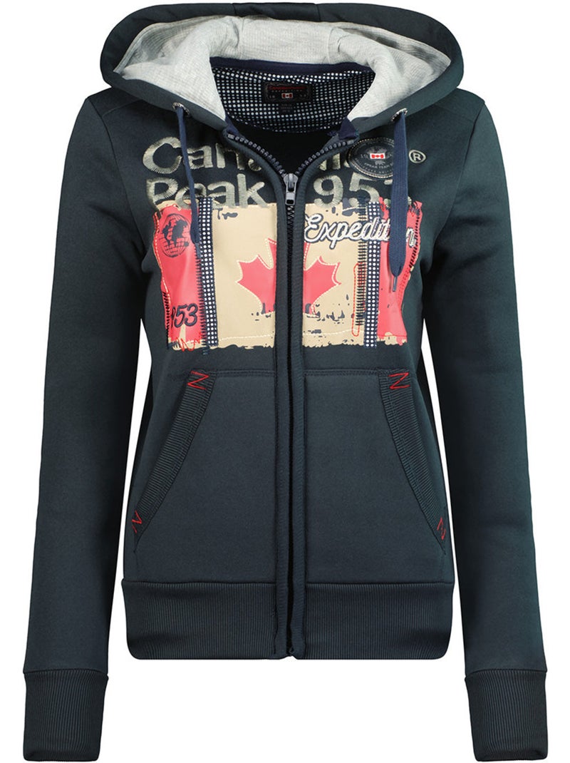 Felpa con cappuccio farlotteak – canadian peak Blu marino - Kiabi