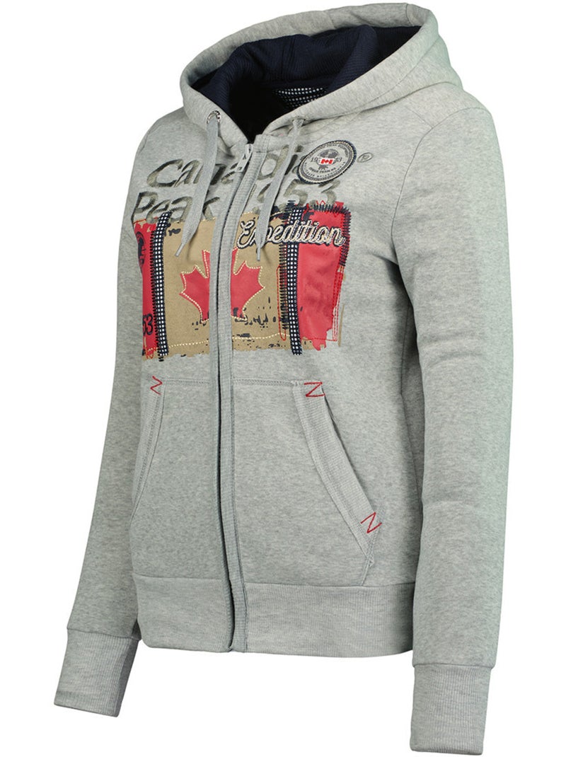 Felpa con cappuccio farlotteak – canadian peak Grigio chiaro - Kiabi