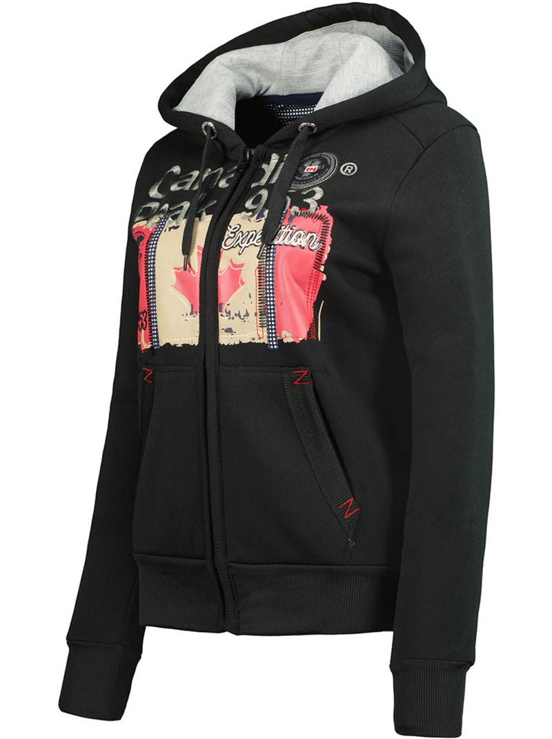 Felpa con cappuccio farlotteak – canadian peak Nero - Kiabi