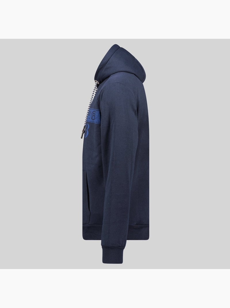 Felpa con cappuccio fastlife – geographical norway Blu marino - Kiabi