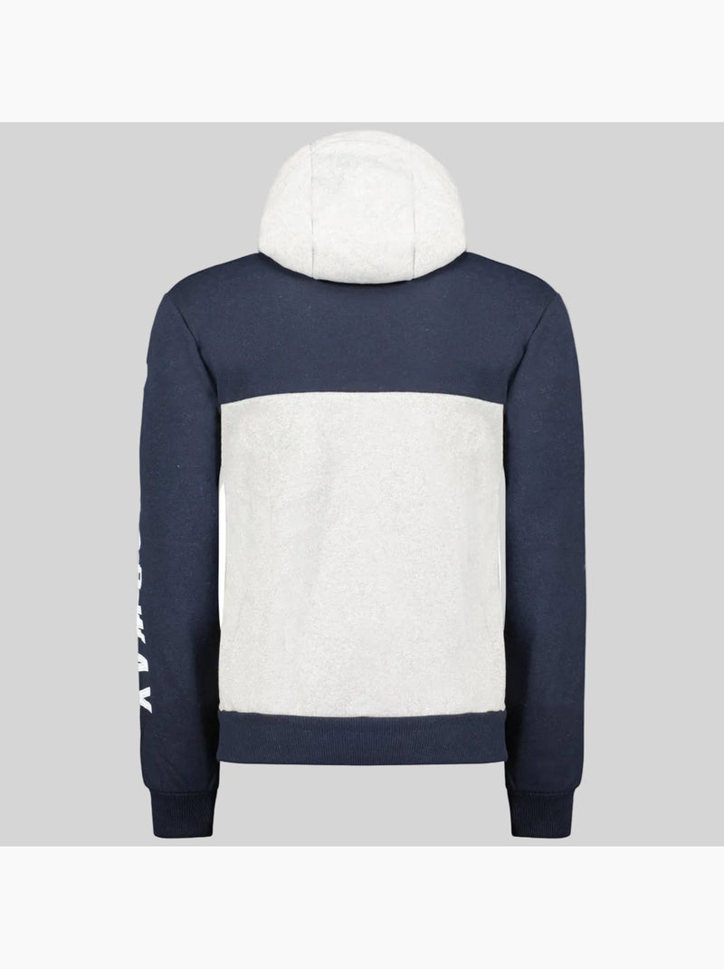 Felpa con cappuccio ferato – geographical norway Grigio chiaro - Kiabi
