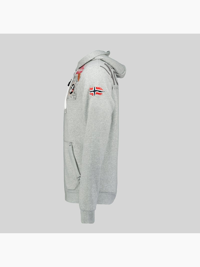 Felpa con cappuccio fespote – geographical norway Grigio chiaro - Kiabi