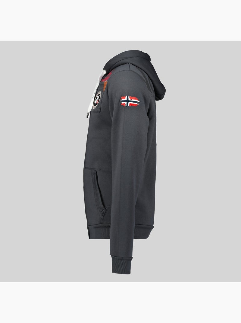 Felpa con cappuccio fespote – geographical norway Grigio scuro - Kiabi